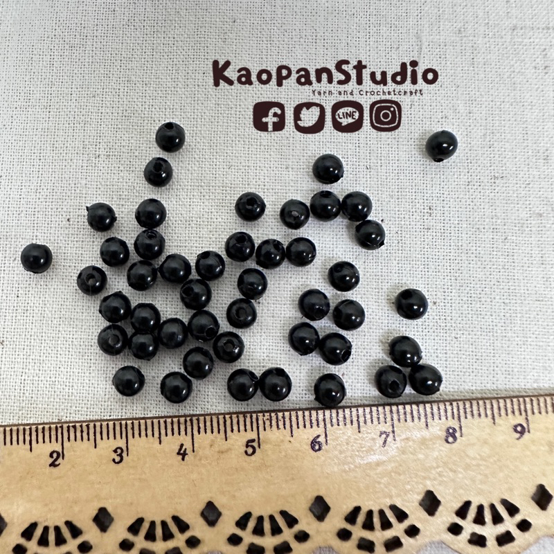 ตาตุ๊กตา ตากลมแบบแปะ ขนาด 4-8 มิล [พร้อมส่ง]