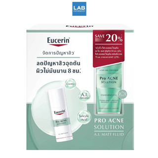 [ Set Save 20% ] Eucerin  Pro Acne solution A.I. clearing treatment 40 ml. + Cleansing Gel 75 ml. - ยูเซอริน เซ็ท  เอ.ไอ. ทรีทเมนท์ 40มล. คู่กับ แอคเน่ เจล 75 มล.