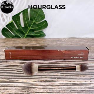 [HOURGLASS] Veil Powder Brush 1 Count แปรงแต่งหน้าปลายคู่ ปัดแป้ง แปรงอายแชโดว์ 2 ด้าน