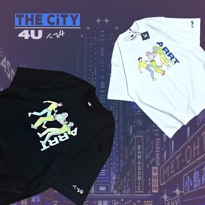 [ ARRT ] - เสื้อยืด Oversize ลาย THE CITY 4U