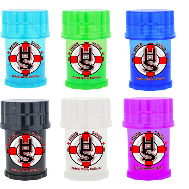 [ของแท้] Large Assorted 6 pack Herb Saver Grinder 2.4" X 3.8" Herb Grinder เครื่องบดสมุนไพร