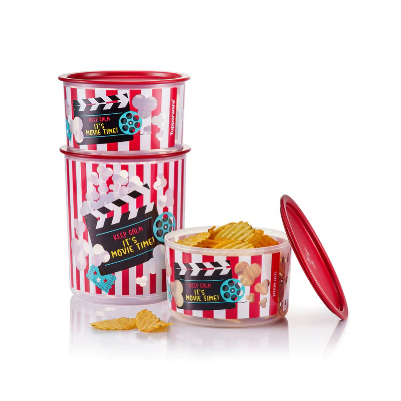 เซ็ตกล่องขนม Tupperware รุ่น Movie Snack One Touch Set