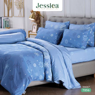 Jessica Tencel T856 ชุดเครื่องนอน ผ้าปูที่นอน ผ้าห่มนวม เจสสิก้า พิมพ์ลวดลายโดดเด่น ให้สัมผัสที่นุ่มลื่นดุจแพรไหม