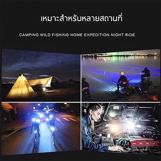 ไฟฉายคาดหัว ของแท้ หัวไฟฉาย ไฟฉาย LED หน้าไฟ ไฟฉายชาร์จไฟ ชารจ์ไฟได้ ไฟคาดหัว ไฟส่องกบ แบตอึด ไฟฉายคาดศรีษะ แรงสูง สปอ
