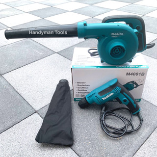 Makita blower เป่าลม รุ่น M4001-600W เป่าลม-ดูดฝุ่น + Makita สว่าน 2 หุน รุ่น DP2011-370W ไม่ต้องใช้จำปาขันเปลี่ยนดอก