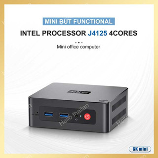 MINI PC Intel Celeron J4125 Windows 10 MINI PC DDR4 RAM 8GB SSD 256GB WIFI5 BT4.0