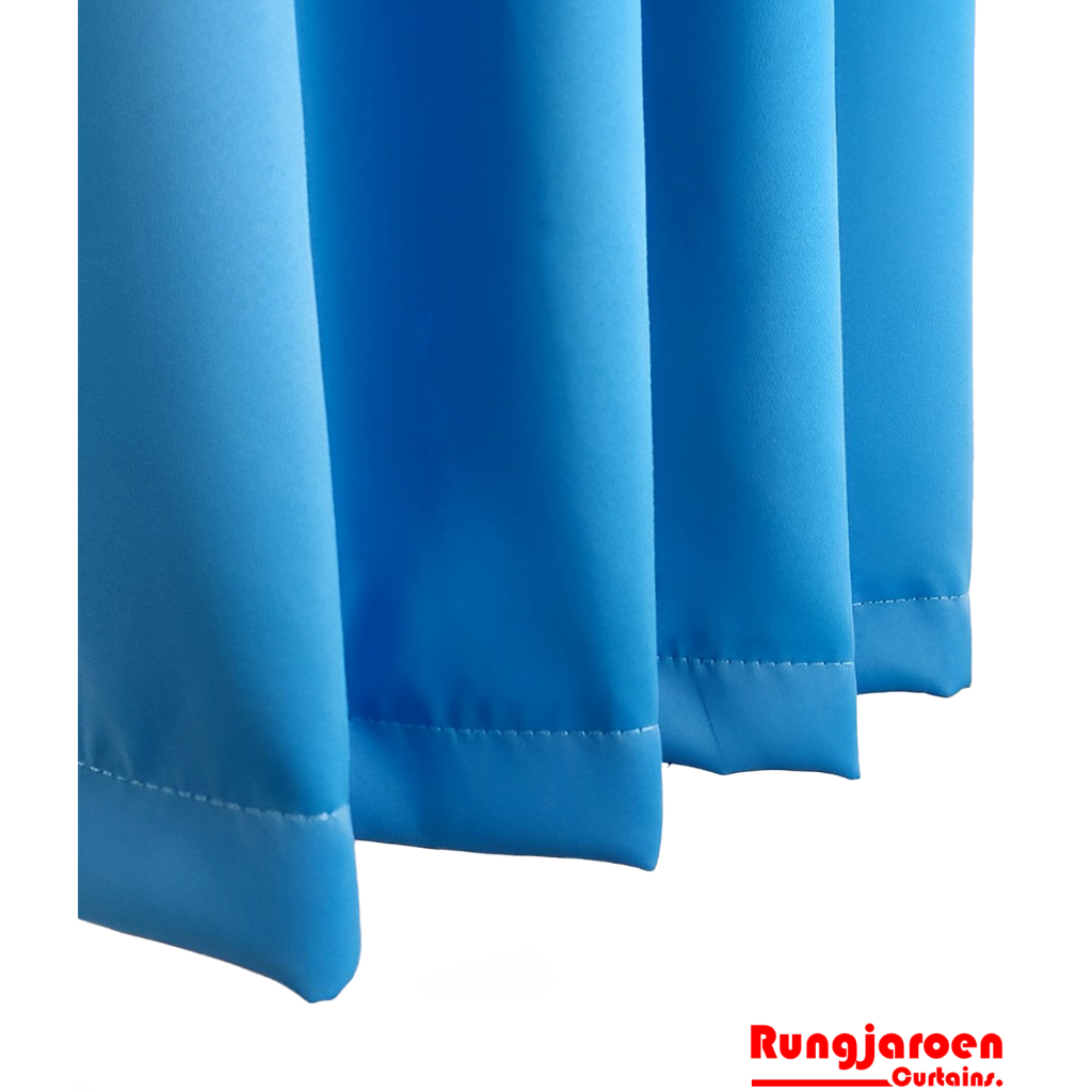 แนะนำ ผ้าม่าน ผ้าม่านสีฟ้า ผ้าม่านตาไก่ สีฟ้าพื้น Blackout ตกแต่งบ้าน ผ้าม่านกัน UV By ร้านรุ่งเจริญผ้าม่าน ราคาพิเศษ มีเก็บเงินปลายทาง