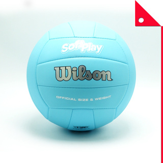 Wilson : WLSWTH3501BLU* ลูกวอลเลย์บอล Soft and Super Soft Play Volleyball, Blue