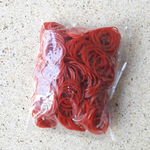 หนังยางรัดแกงถุง100กรัม1ขีด หนังยางรัดถุง หนังยางรัดของ หนังยางวง.1ห่อ100กรัมเท่ากับ1ขีด. - รูปที่ 6