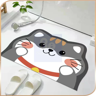 พรมเช็ดเท้า มีกันลื่น ลายการ์ตูน พรมปูพื้น ลายการ์ตูนน่ารัก ตกแต่งบ้าน ห้องนั่งเล่น ห้องครัว ห้องน้ำ กันลื่น