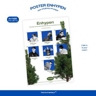 ( พร้อมส่ง ) 💻 enhypen poster a4 size โปสเตอร์ขนาดเอสี่ / ไอดีโฟโต้