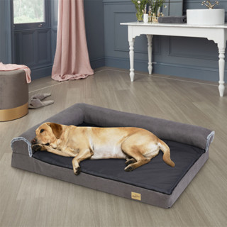 BINGOPAW ที่นอนสุนัข ที่นอนแมว ที่นอนสัตว์เลี้ยง Orthopedic Dog Bed with Bolster Pet Sofa Bed with Removable Cover