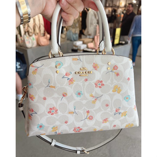 Mini Lillie Carryall In Signature Canvas With Mystical Floral Print