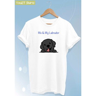 เสื้อยืดลายสุนัข ลาบราดอร์ สีดำ Black Labrador Dog Tshirt