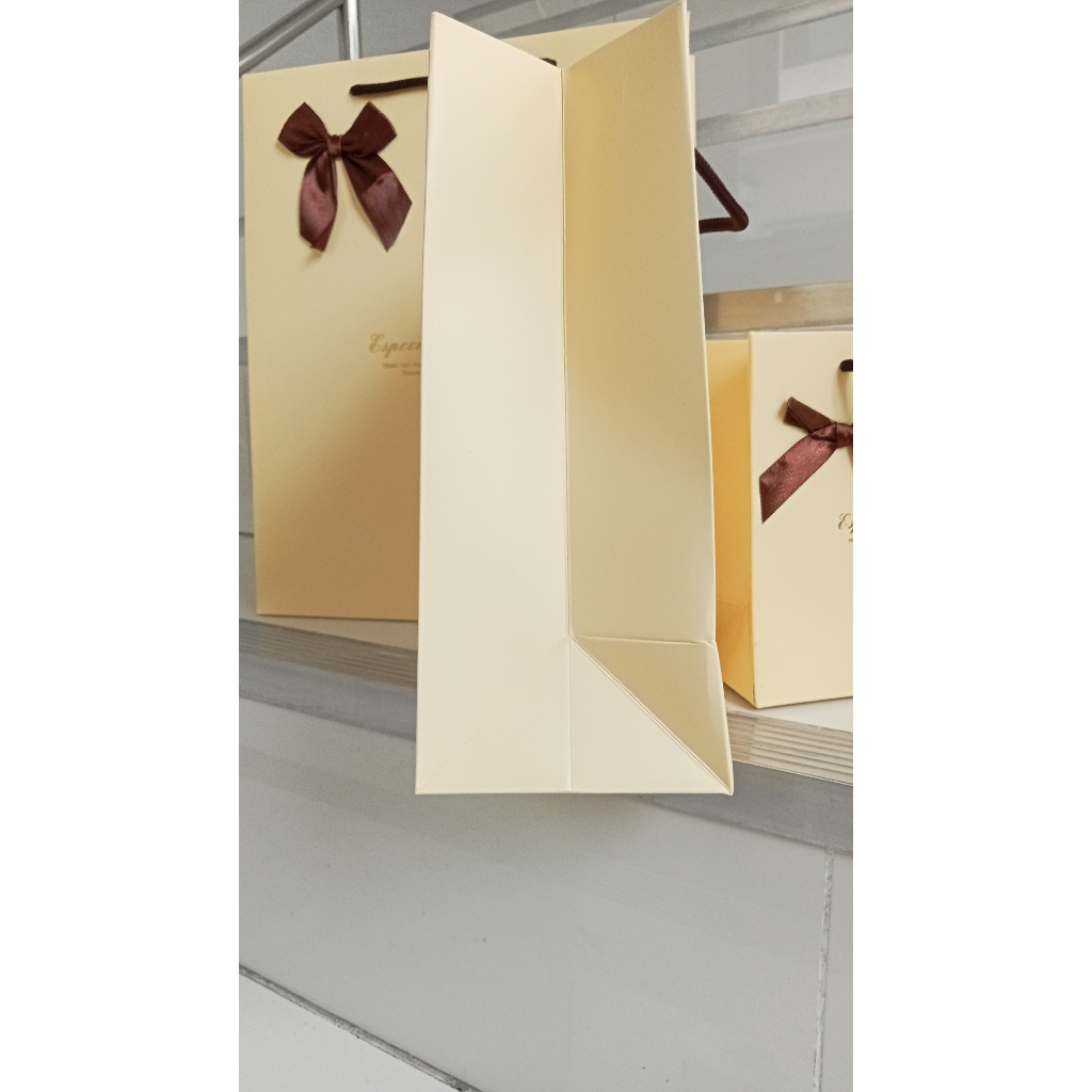 ✨พร้อมส่ง✨ paper bag ถุงกระดาษน่ารักๆ ถุงกระดาษติดโบว์ อเนกประสงค์