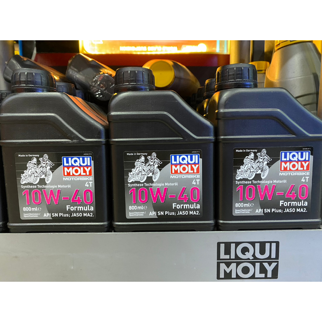 น้ำมันเครื่องมอเตอร์ไซค์ 10W-40 FORMULA 0.8L แบรนด์ LIQUI MOLY