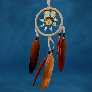 Dream catcher size 9 cm. (เครื่องรางดักความฝัน) DC907