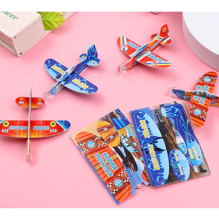 เครื่องบินโฟมDIY เครื่องร่อน ใช้มือปา บิน360องศา ของเล่่นเด็ก