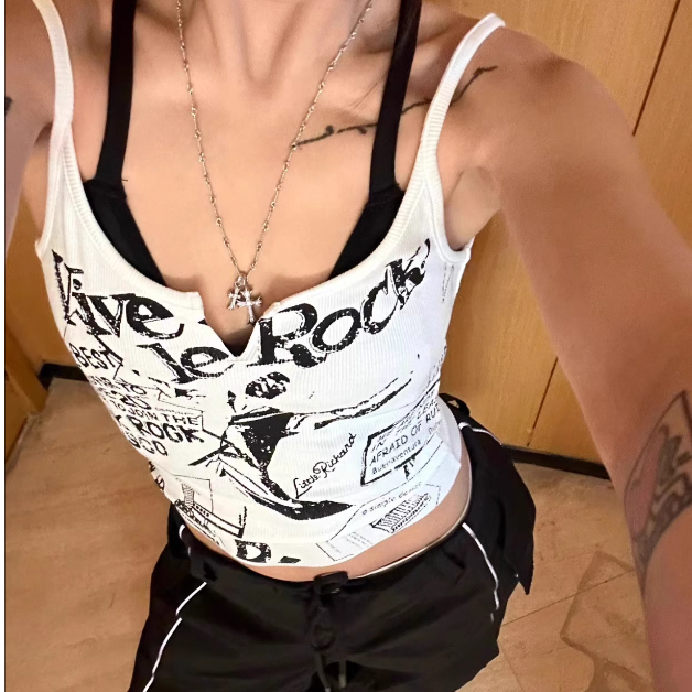 Spice girl เสื้อกล้ามเซ็กซี่รัดรูปสายรัดเอว สไตล์พังก์ดีไซน์สวยงามทันสมัย สําหรับผู้หญิง