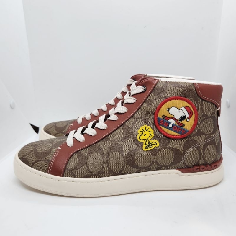 ของแท้...Coach × Snoopy รองเท้าหนังแท้ สุดหรู สีสวย ลิมิเต็ด สินค้าจากช็อปค่ะ