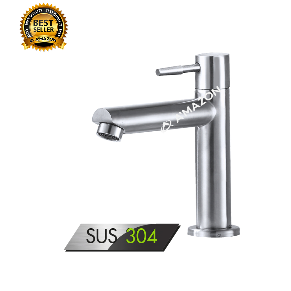 ก๊อกอ่างล้างหน้า สแตนเลส304 A'MAZON รุ่น CS-7