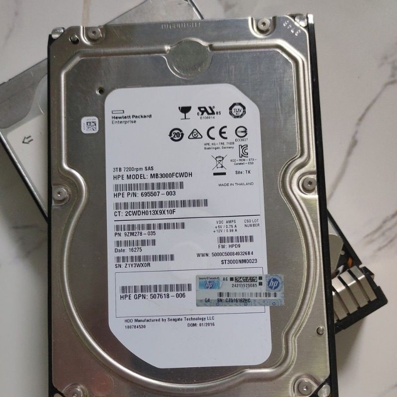 HDD 3.5" PC  ความจุ3TB 7200Rpm.