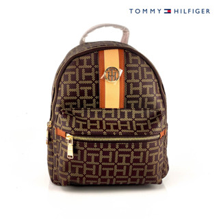 Tommy Monogram Blackpack 014 Brownของแท้100% New!