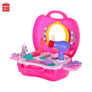 Miniso ของเล่นเด็ก ชุดของเล่นเครื่องสำอาง อุปกรณ์เสริมสวย Role Play Toolbox Toy