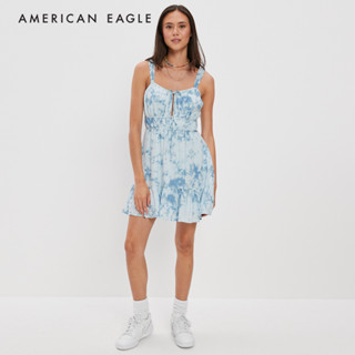 American Eagle Silky Tie-Front Mini Dress ชุดเดรส ผู้หญิง มินิ (NWDR 039-7139-400)