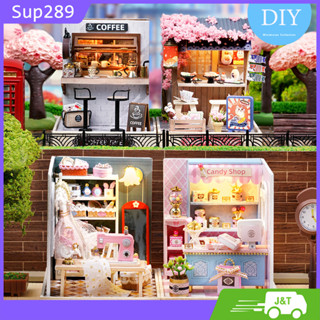 พร้อมส่งจากไทย บ้าน DIY ประกอบเอง มีไฟพร้อมฝาครอบกันฝุ่น