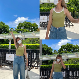 (พร้อมส่ง) ✨Twotone Top✨🌷 |socheap.store