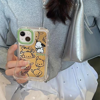 ✨สไตล์ใหม่✨เคสไอโฟน 14 Pro Max  เคส for 11 12 13 Pro Max เคสพกพาสะดวก iPhone 13 การ์ตูน Sanrio ขาตั้งโปร่งใส Case