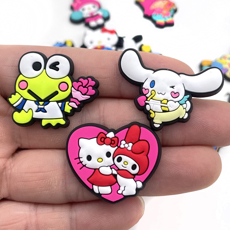 ตัวติดรองเท้า Pvc ตัวการ์ตูน มายเมโลดี้ Melody Kulomi kitty สำหรับตกแต่ง Diy รองเท้าหัวโต CROCS JIBBITZ ติดง่าย น่ารัก