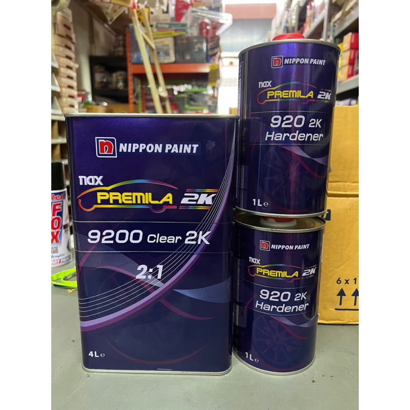 แลคเกอร์ Nax Premila 9200 2:1  (แลคเกอร์ตราผึ้ง 9200)  ชุดขนาด 4 ลิตร+ 2 ลิตร  ผลิตภัณฑ์จาก Nippon P