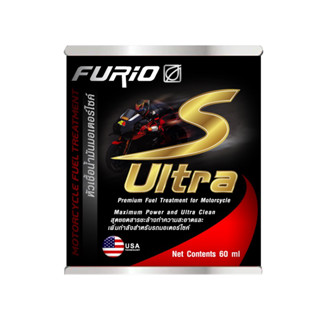 FURiO S ULTRA หัวเชื้อน้ำมันมอเตอร์ไซค์บางจาก 60 ML หัวเชื้อน้ำมันเบนซิน/แก๊สโซฮอล์