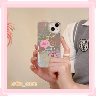 🎁ส่งของขวัญ🎁เคสไอโฟน สำหรับ 11 13 for iPhone Case 14 12 Pro Max น่ารัก น่าสนใจ ลูกหมู กันกระแทก ปกป้อง เคสโทรศัพท์