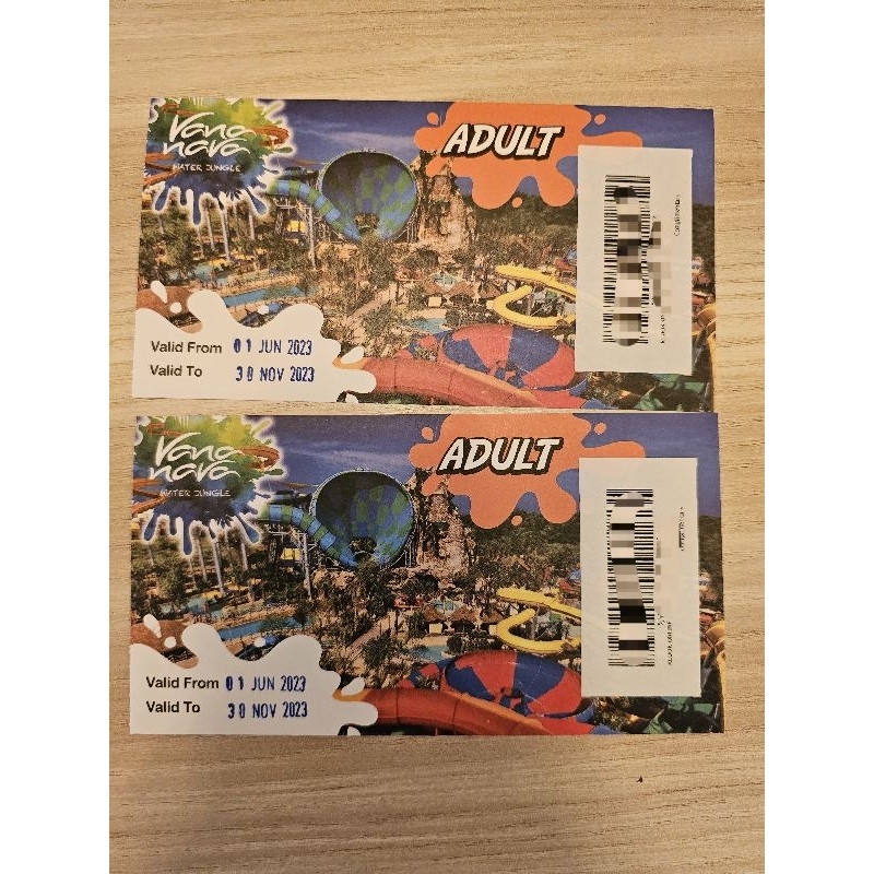 บัตรเข้าสวนน้ำ Vana Nava admission ticket ผู้ใหญ่