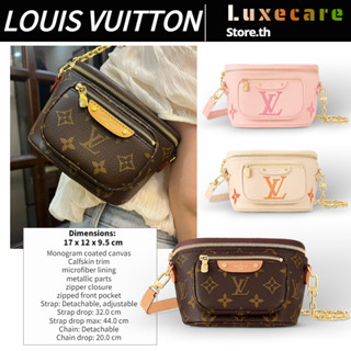 ถูกที่สุด ของแท้ 100%/หลุยส์วิตตองLouis Vuitton MINI BUMBAG Women/Shoulder Bag สุภาพสตรี/กระเป๋าสะพาย/กระเป๋าหน้าอก