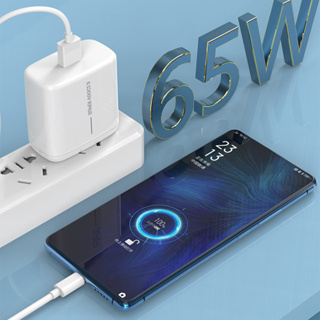 สายชาร์จ for oppo vooc ที่ชาร์จ 65w ชาร์จเร็ว ชุดชาร์จมือถือ หัวชาร์จ รองรับ Quick Charge ชาร์จไว สายชาร์จรุ่น typec