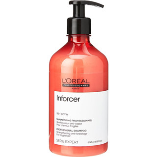 Loreal Inforcer shampoo 500ml  แชมพูที่เหมาะสำหรับผม ที่อ่อนแอบอบบางบางเปราะหักง่าย หรือกระชับลอนดัด