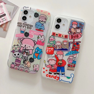 🎁ส่งของขวัญ🎁เคสไอโฟน 11 13 12 Pro Max การ์ตูน การ์ตูน เคส for ไอโฟน14 pro max soft case Iphone