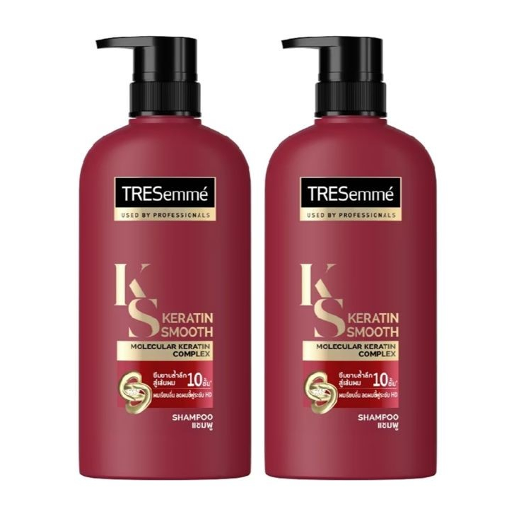 TRESEMME Shampoo Keratin Smooth เทรซาเม่ แชมพู เคราติน สมูท425 ml.(แพคคู่)