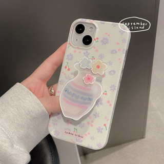 เคส สำหรับ ไอโฟน เคสซิลิโคน สินค้าพร้อมส่งจากไทย สำหรับ Iphone 14 13 12 11 Pro max เคสแจกัน+ไอริง TPU-S1310