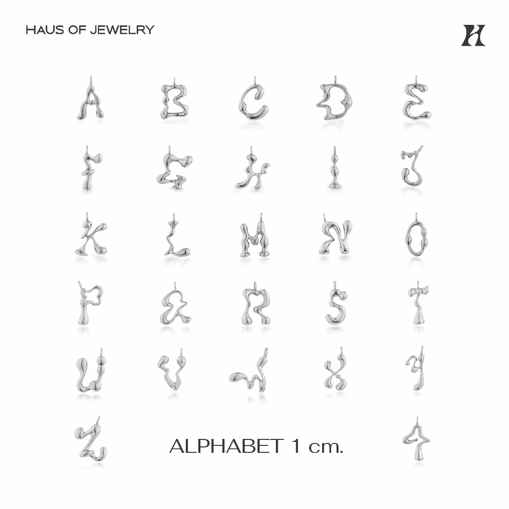 Haus of Jewelry - EVER  Alphabet 1 cm. ชาร์มตัวอักษร 1 ซม.