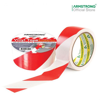 Armstrong เทปตีเส้น PVC ขนาด 48มม x 33ม สีแดง-ขาว / Vinyl Tape (PVC Floor Masking Tape), Size: 48mm x 33m, Red-White