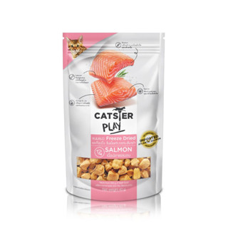 Catster ขนมฟรีสดรายแมว แคทสเตอร์ Play แซลมอล 40g