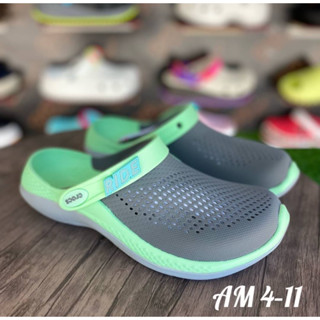 รองเท้าเเตะแบบสวม เด็ก Crocs Rideมาใหม่ลาสุด ทรงสวย ไซร้ 37-45ผลิตจากยางอย่างดี นิ่ม เบา ไม่ลื่น ราคาถูก