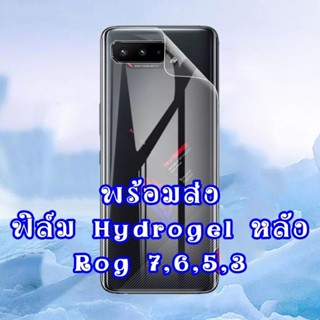 ฟิล์มหลัง hydrogel rog phone 6 6D 7 ultimate 5 5s 3 pro rog7 rog5 rog5s rog6 pro rog3 ฟิล์ม ด้านหลัง ใส ฟิล์มใส ฟิล์มน้ำ