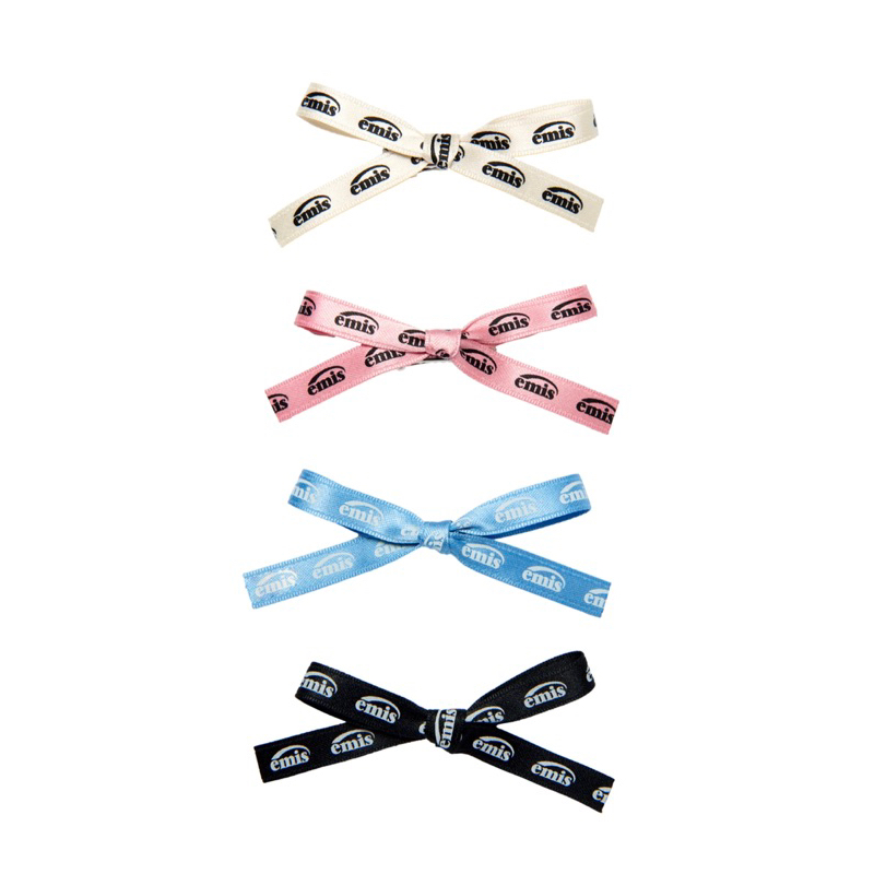 [พร้อมส่ง] กิ๊บติดผม emis รุ่น  NEW LOGO RIBBON HAIR CLIP