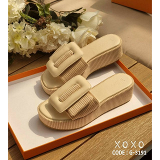 รองเท้าทรงเตารีด G-3191 ส้นเสมอไม่เขย่ง